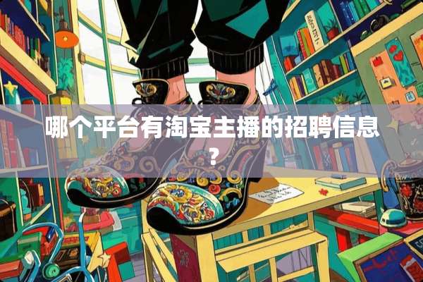 哪个平台有淘宝主播的招聘信息？