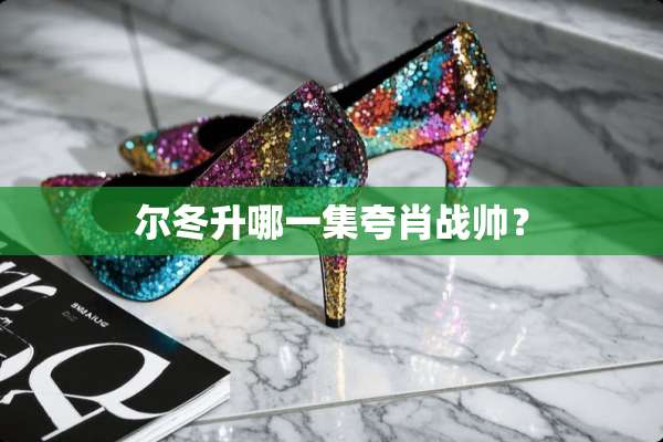 尔冬升哪一集夸肖战帅？