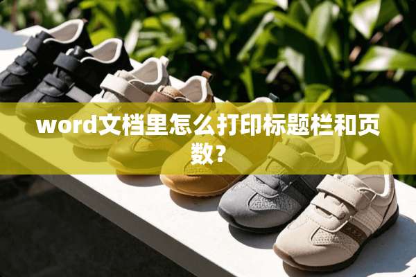 word文档里怎么打印标题栏和页数？