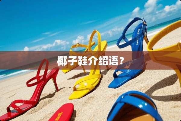 椰子鞋介绍语？