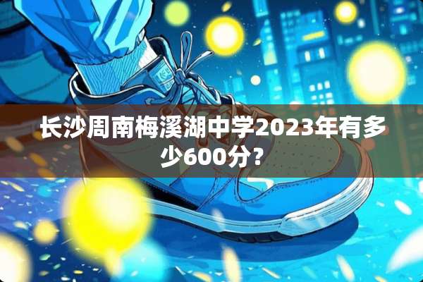 长沙周南梅溪湖中学2023年有多少600分？