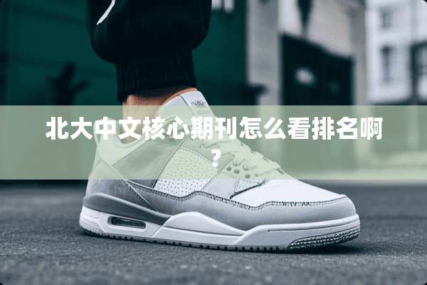 北大中文核心期刊怎么看排名啊？