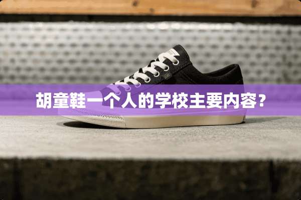 胡童鞋一个人的学校主要内容？