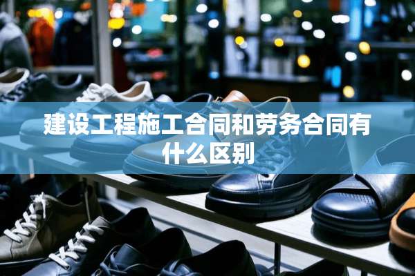 建设工程施工合同和劳务合同有什么区别