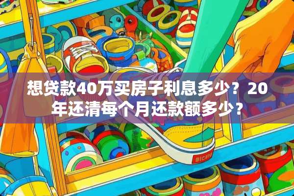 想贷款40万买房子利息多少？20年还清每个月还款额多少？