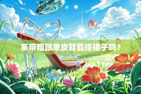 系带粗跟单皮鞋能搭裙子吗？