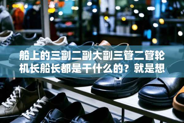 船上的三副二副大副三管二管轮机长船长都是干什么的？就是想知道他们的职责范围