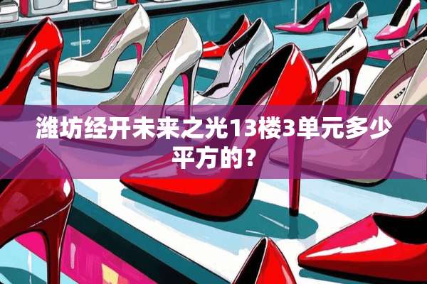 潍坊经开未来之光13楼3单元多少平方的？