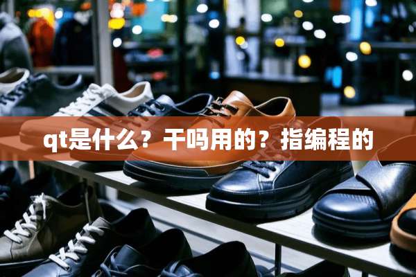 qt是什么？干吗用的？指编程的