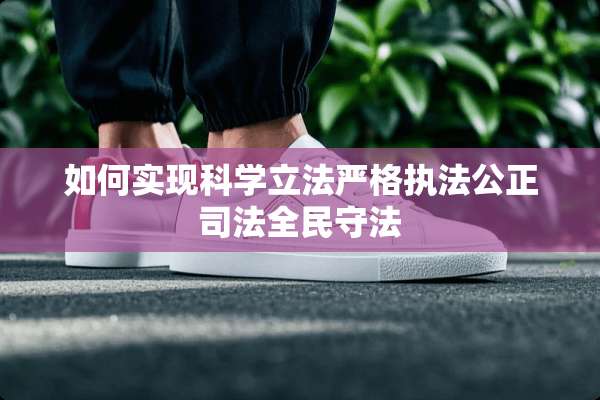 如何实现科学立法严格执法公正司法全民守法