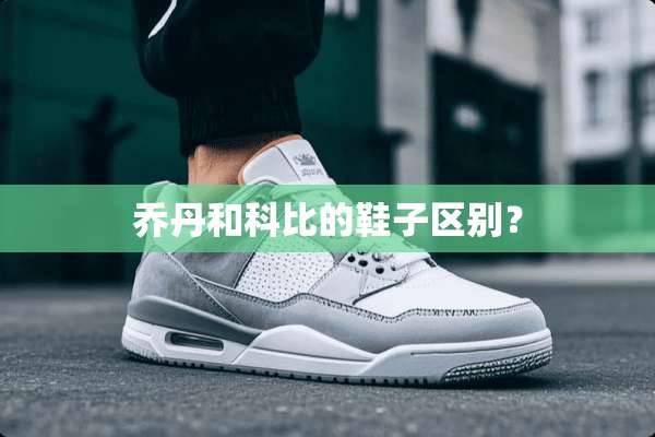 乔丹和科比的鞋子区别？