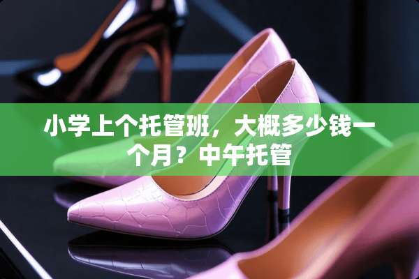 小学上个托管班，大概多少钱一个月？中午托管